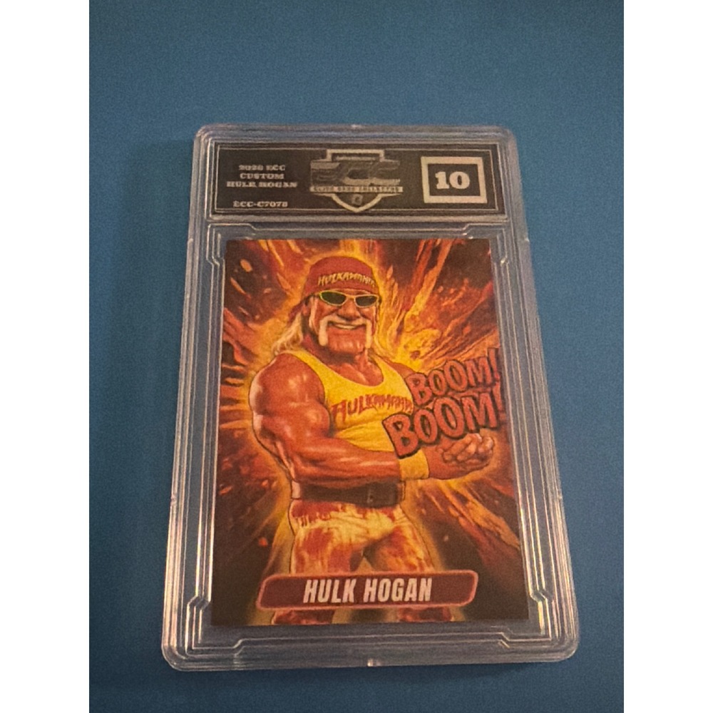 2020 ECC Custom Hulk Hogan Wrestling Card ECC-C7078 Graded 10 Gem Mint